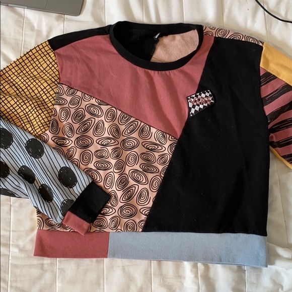 vans patchwork sweater